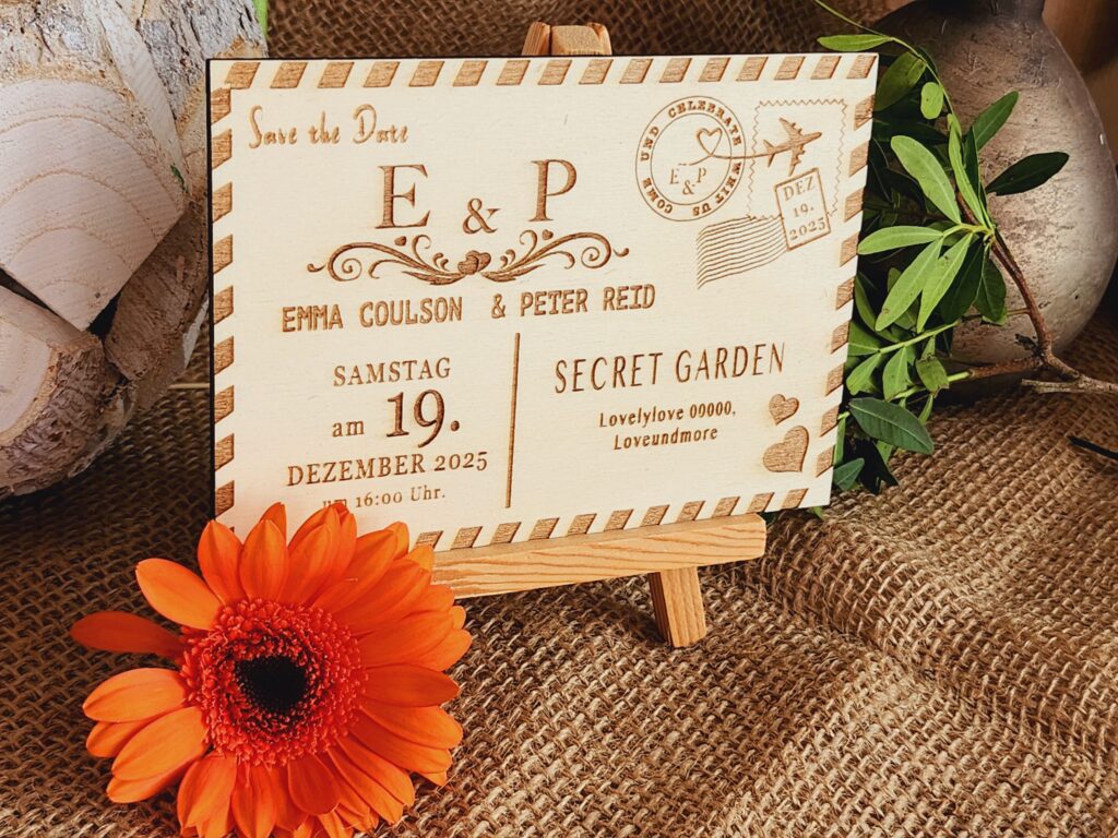 "Personalisierte Hochzeitseinladung, Boda Invitación Tarjeta de invitación Grabado en madera Postal de madera Diseño rústico Elegante Flores Amor Compromiso Boda única Original Artesanal Detalle especial Hochzeit Einladung Einladungskarte Holzgravur Postkarte aus Holz Rustikales Design Elegant Blumen Liebe Verlobung Einzigartige Hochzeit Originell Handgefertigt Besonderes Detail "
