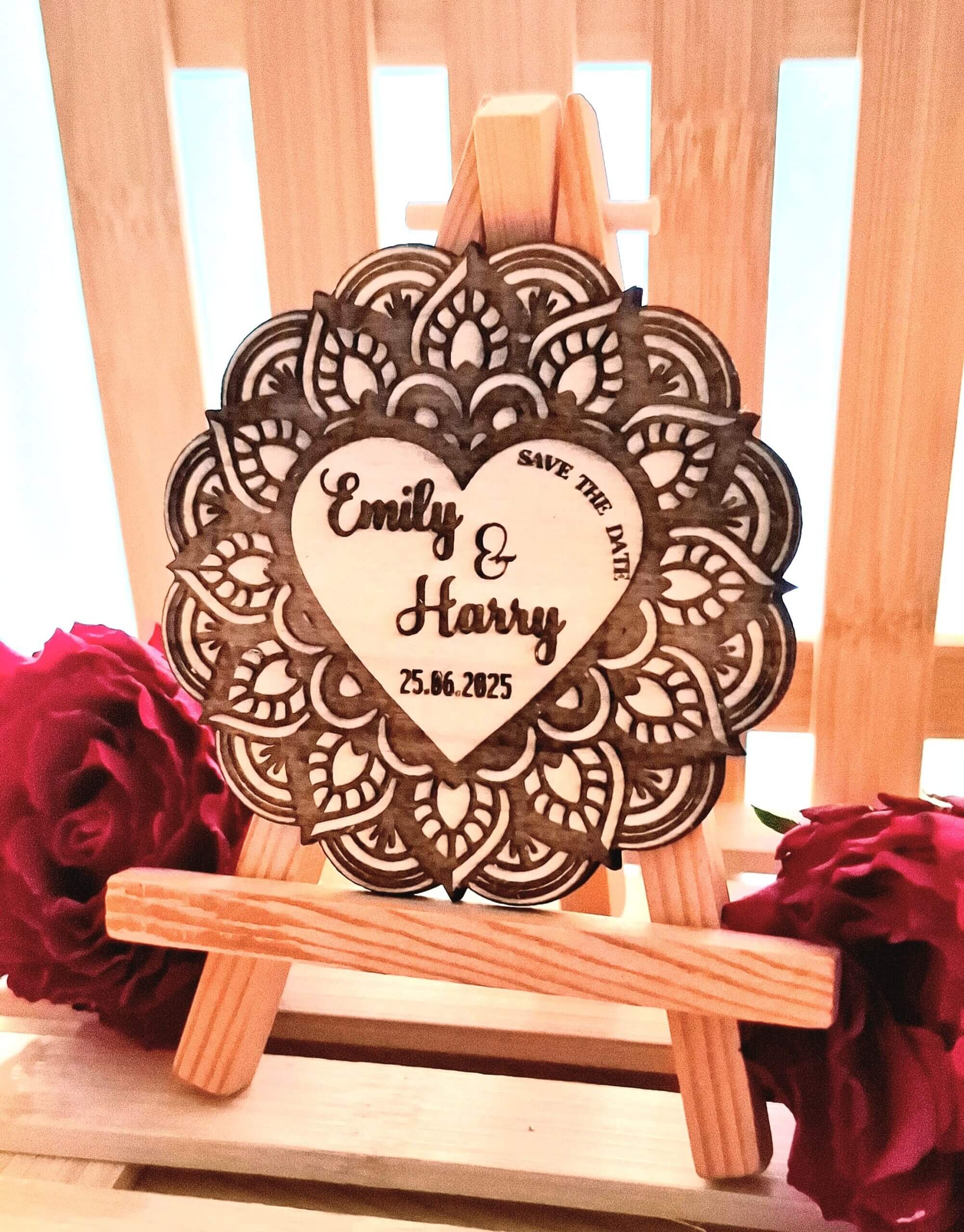 Elegante Einladungskarten aus Holz, personalisierte und kreative Hochzeitseinladungen, umweltfreundliche Wahl
